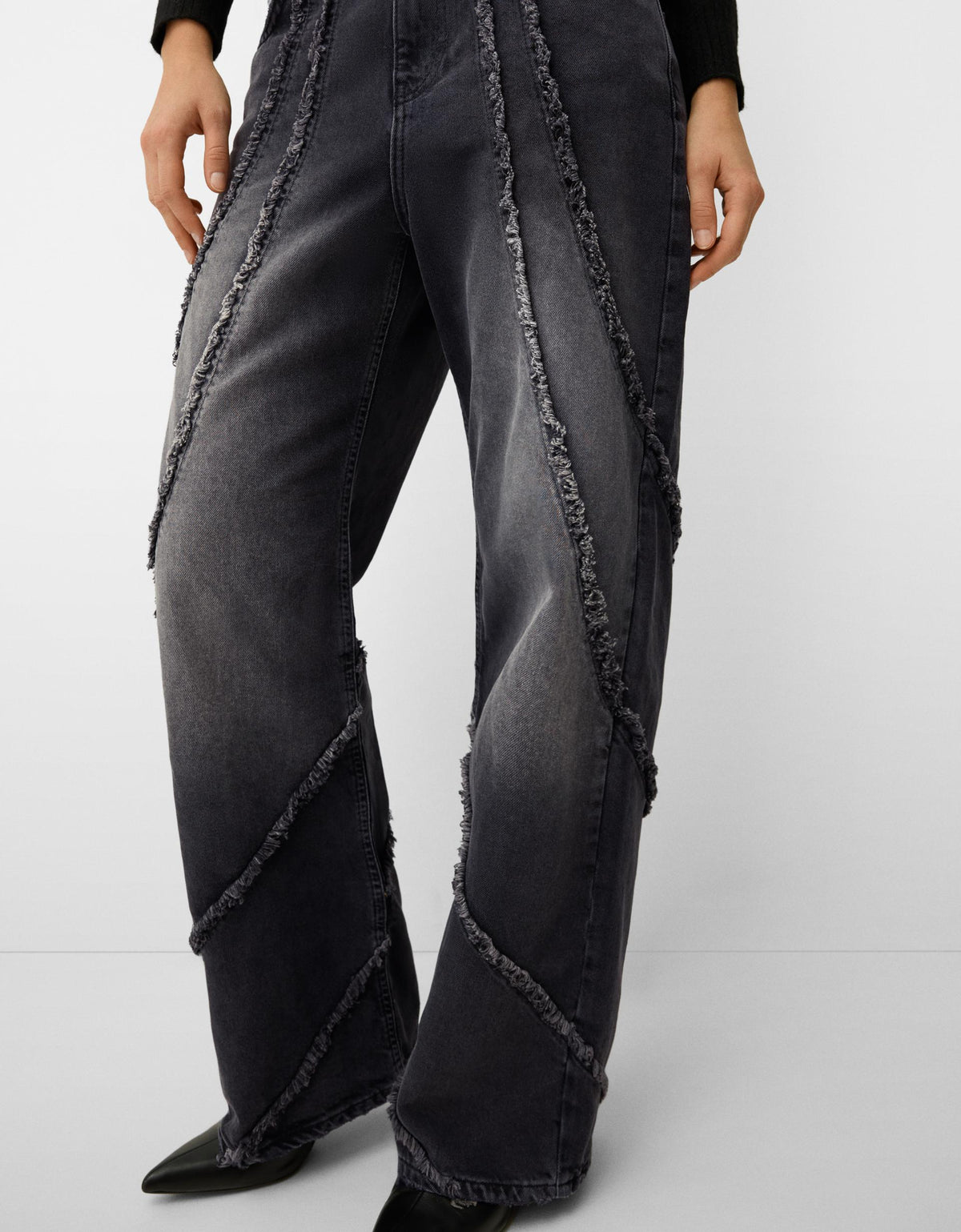 Baggy Jeans with Tassels