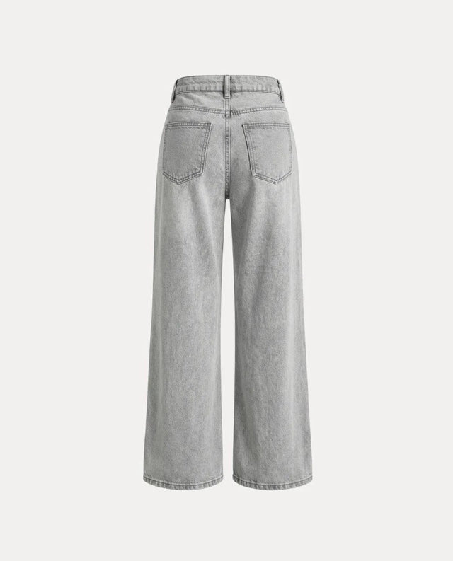 Grey Straight Jeans