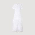 SANDRA BEADED KNIT MAXI DRESS WHITE
