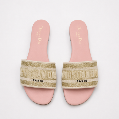 CHRISTY SANDALS PINK GOLD