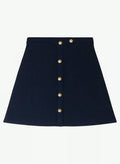 SANDRA SHORT KNIT NAVY SKIRT