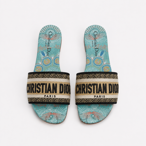 CHRISTY SANDALS TEAL GOLD