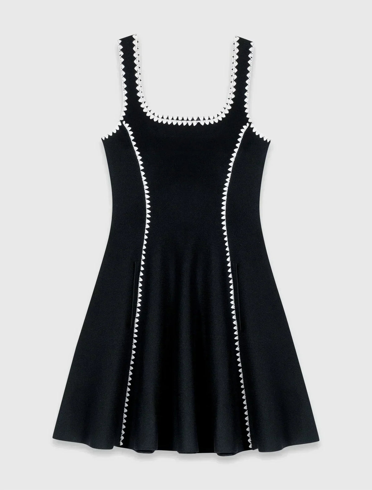 MAJE DRESS SET BLACK LINES