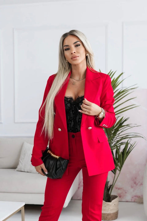Power Chic Blazer – Red