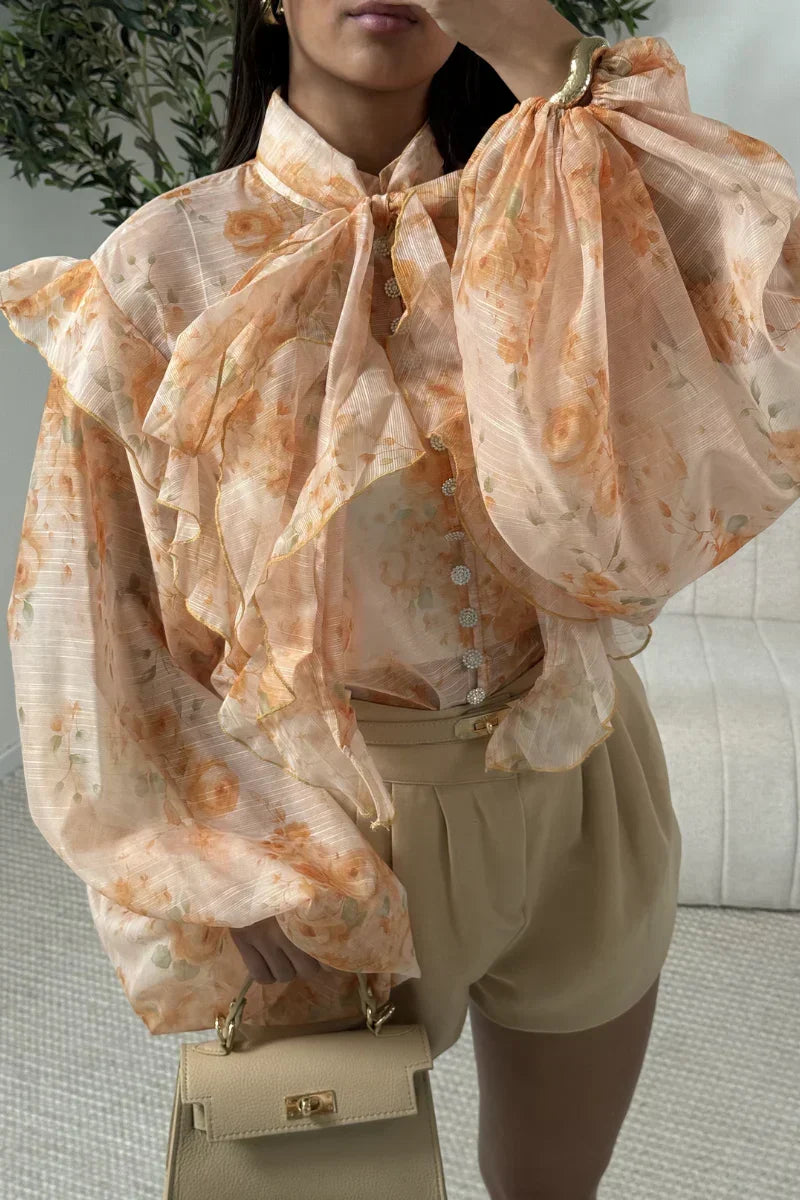 Solenne Blouse – Apricot