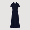 SANDRA LONG KNITTED MARINE DRESS