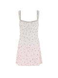 WHITE PINK FADE DRESS