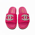 HOT PINK BLING SANDALS