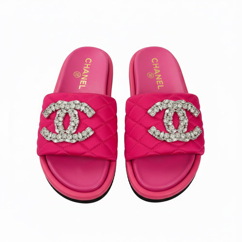 HOT PINK BLING SANDALS