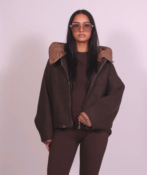 REMOVE BROWN JACKET