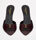 BORDEAUX LEATHER HEELS