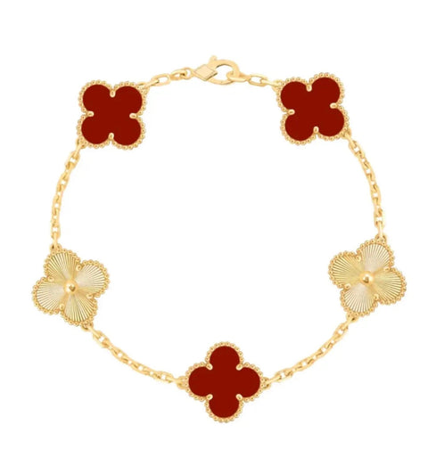 RED FLOWER BRACELET