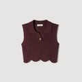 SANDRA KNIT TOP BROWN