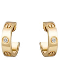 small earrings gold diamonds
