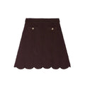 SANDRA KNIT SKIRT BROWN
