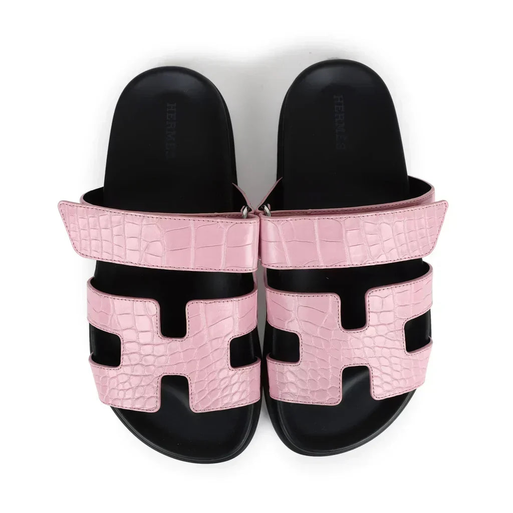 CHYPRE SANDALS CROCO PINK