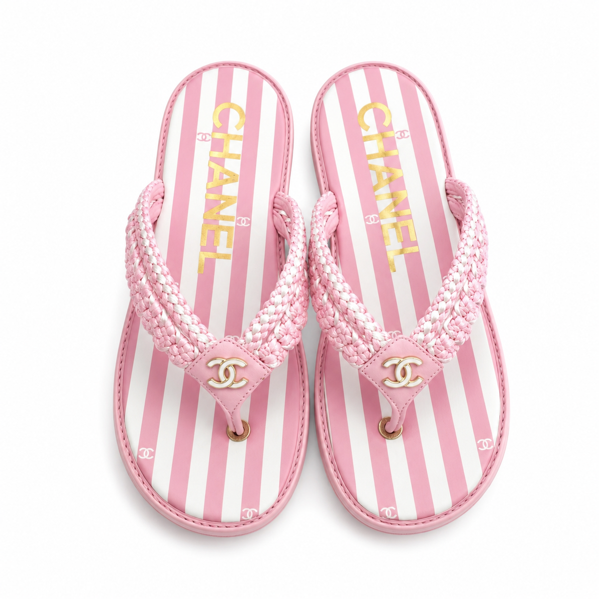 PINK STRIPES SANDALS