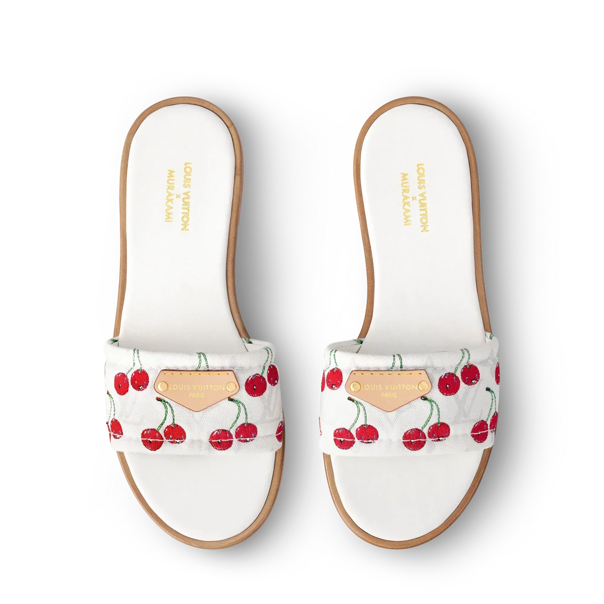 WHITE CHERRY SANDALS