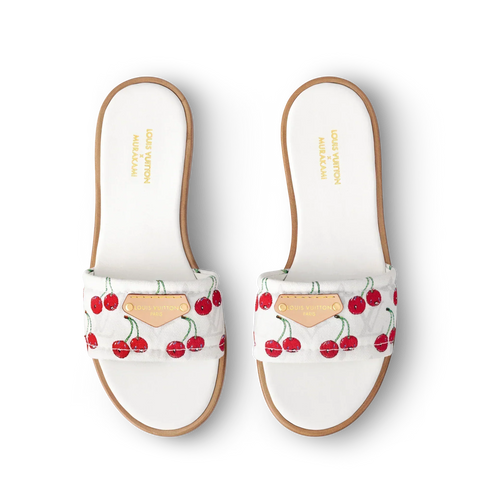 WHITE CHERRY SANDALS