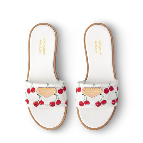 WHITE CHERRY SANDALS