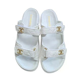 WHITE STRAP SANDALS