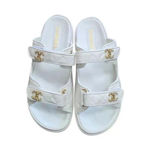 WHITE STRAP SANDALS