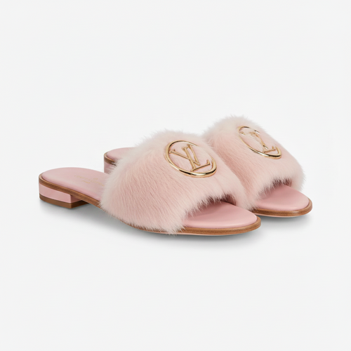 PINK FLUFFY SANDALS