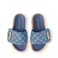 PILLOW MULES DENIM