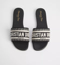 CHRISTY SANDALS BLACK AND WHITE