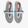 ALAÏ BLUE FISHNET BALLET FLATS