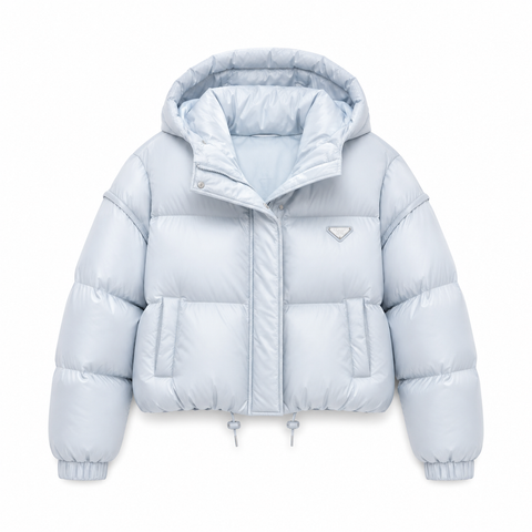TRIANGLE LIGHT BLUE COAT