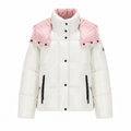 white pink coat