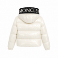 HOODED LETTER COAT WHITE