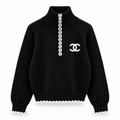 QUARTER ZIP BLACK