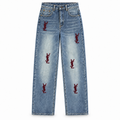 BORDEAUX LOGO JEANS