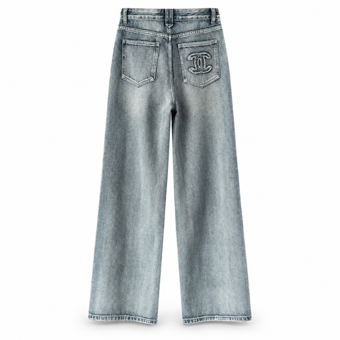 big logo jeans