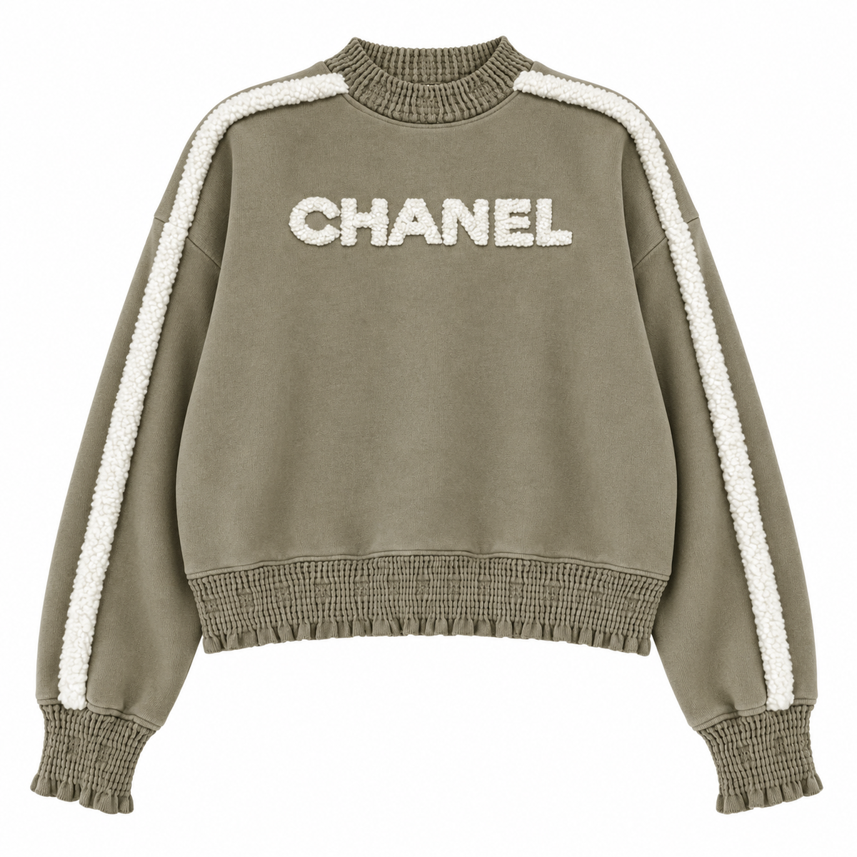BACK PRINT LETTERS SWEATER