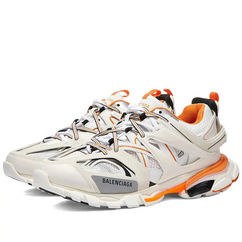 TRACKS ORANGE WHITE SNEAKERS