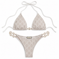 BEIGE CHAIN BIKINI