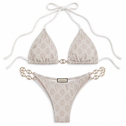 BEIGE CHAIN BIKINI