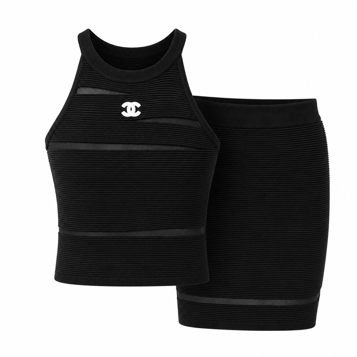 NELLY BLACK SKIRT SET