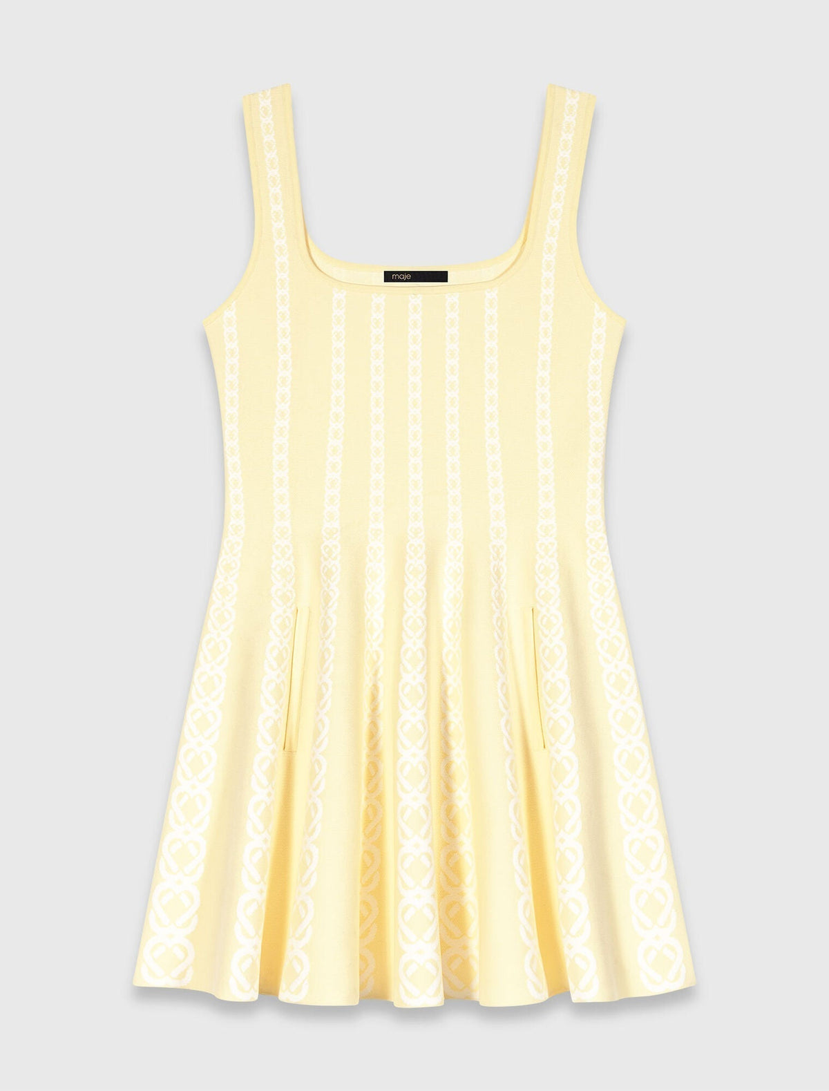 MAJE DRESS BUTTER YELLOW